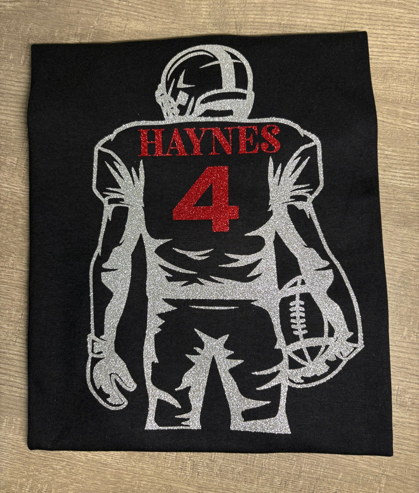 Football Girlfriend Glitter Tee