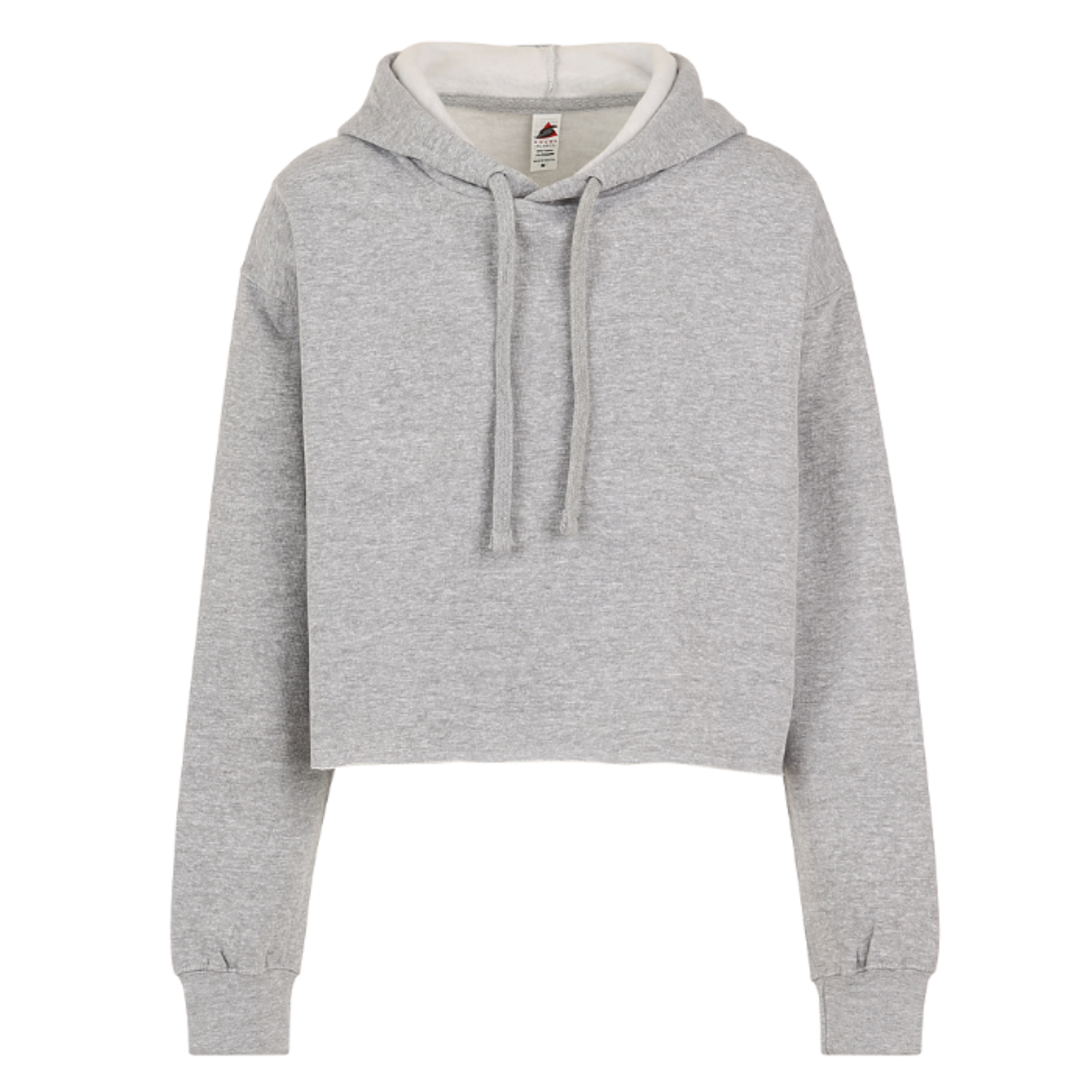 Crop Top Hoodies - Sports Grey, Medium image