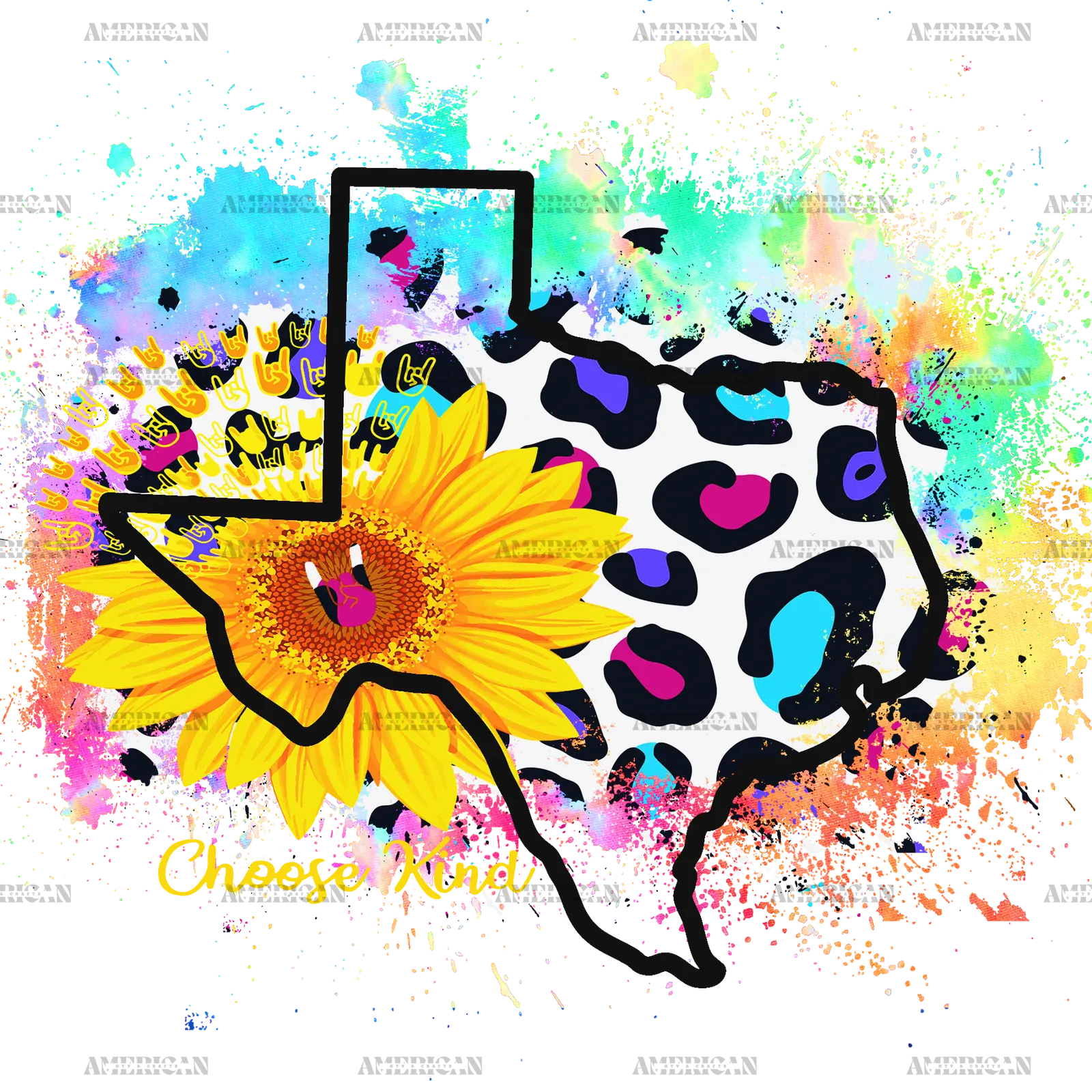 Cowhide_Sunflower_Texas_Map_2