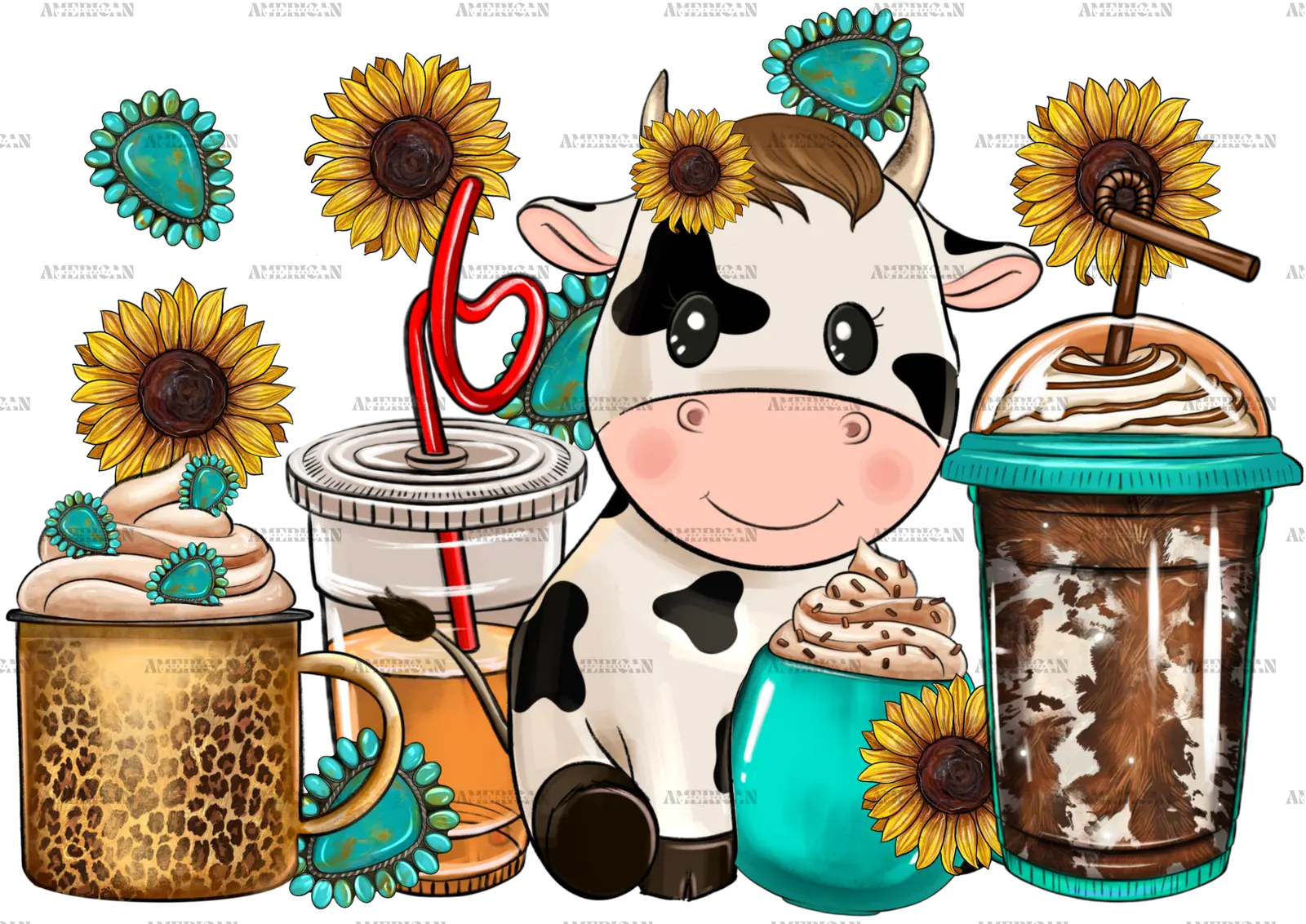 western_cow_coffee_cups