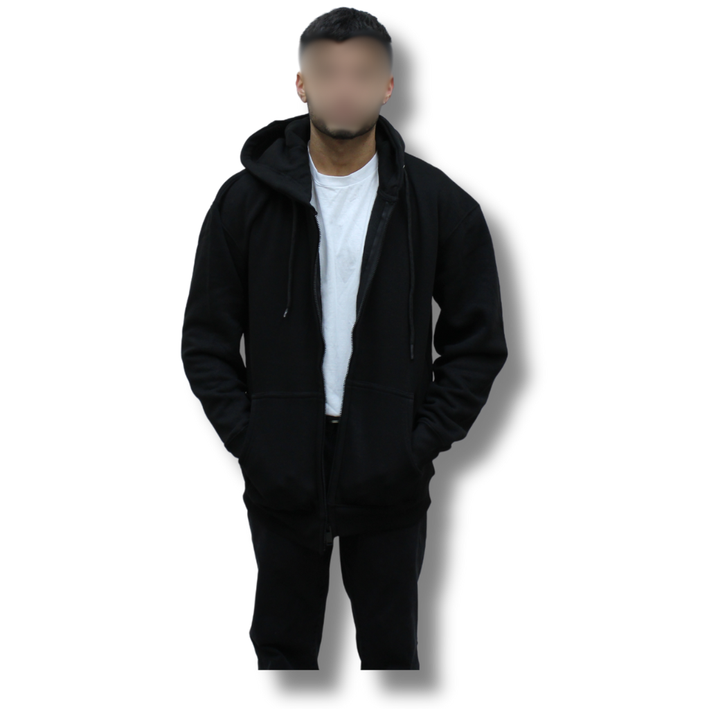 Zip Up Hoodies by AmericanHTV - Black, 4XL image