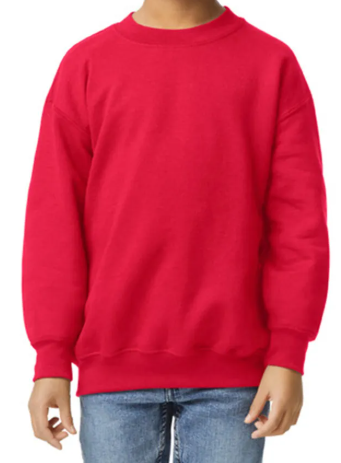 Youth Premium Blank Sweatshirts - Red, Medium image