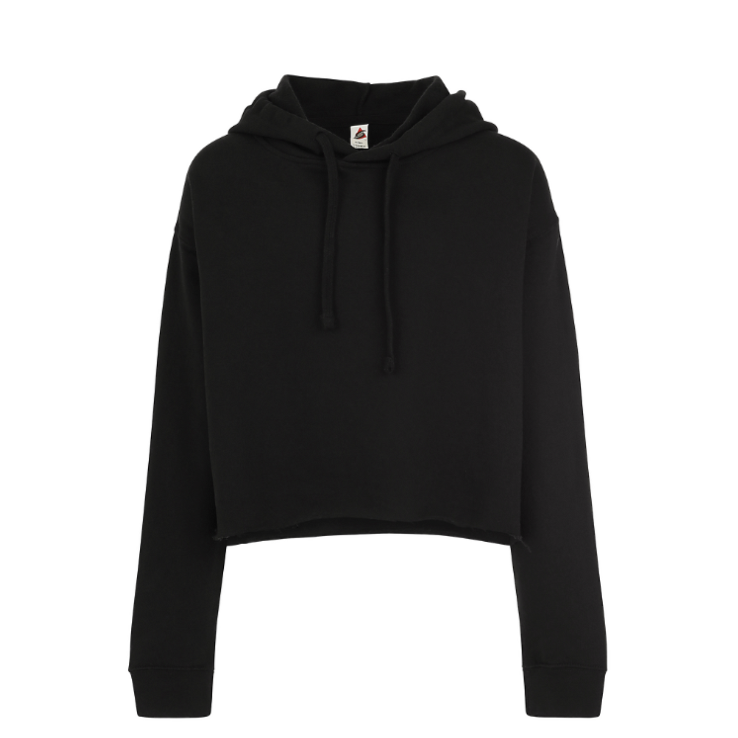 Crop Top Hoodies - Black, Large image