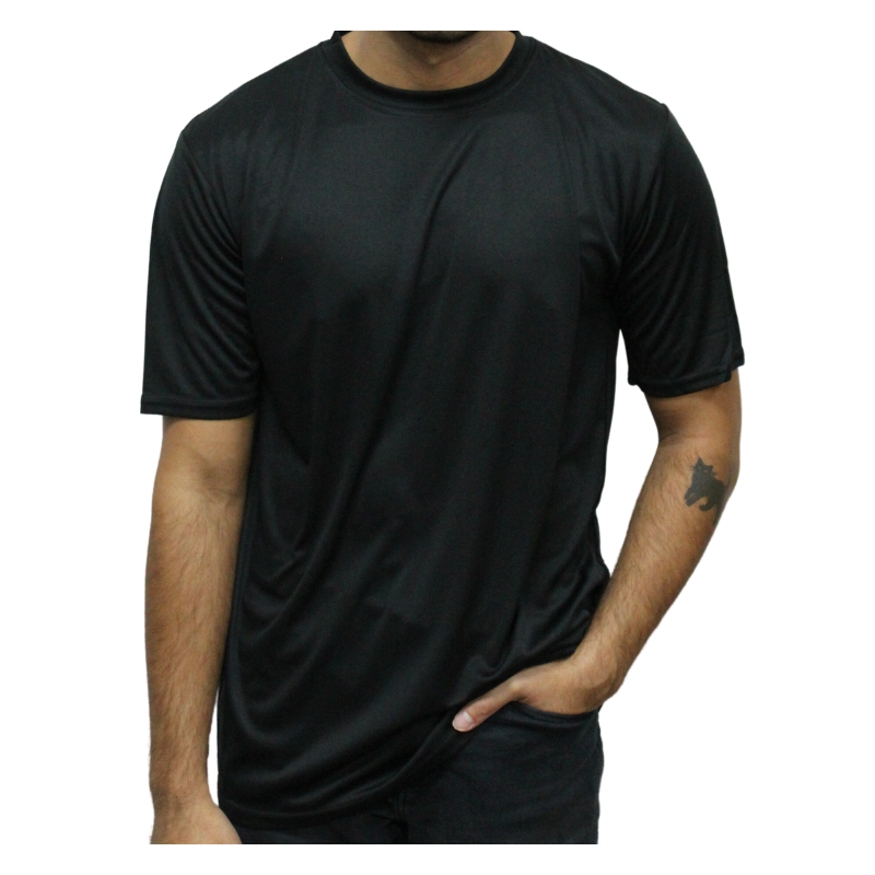 Adult Polyester Short Sleeve T-Shirt - Black, 4X- Large image