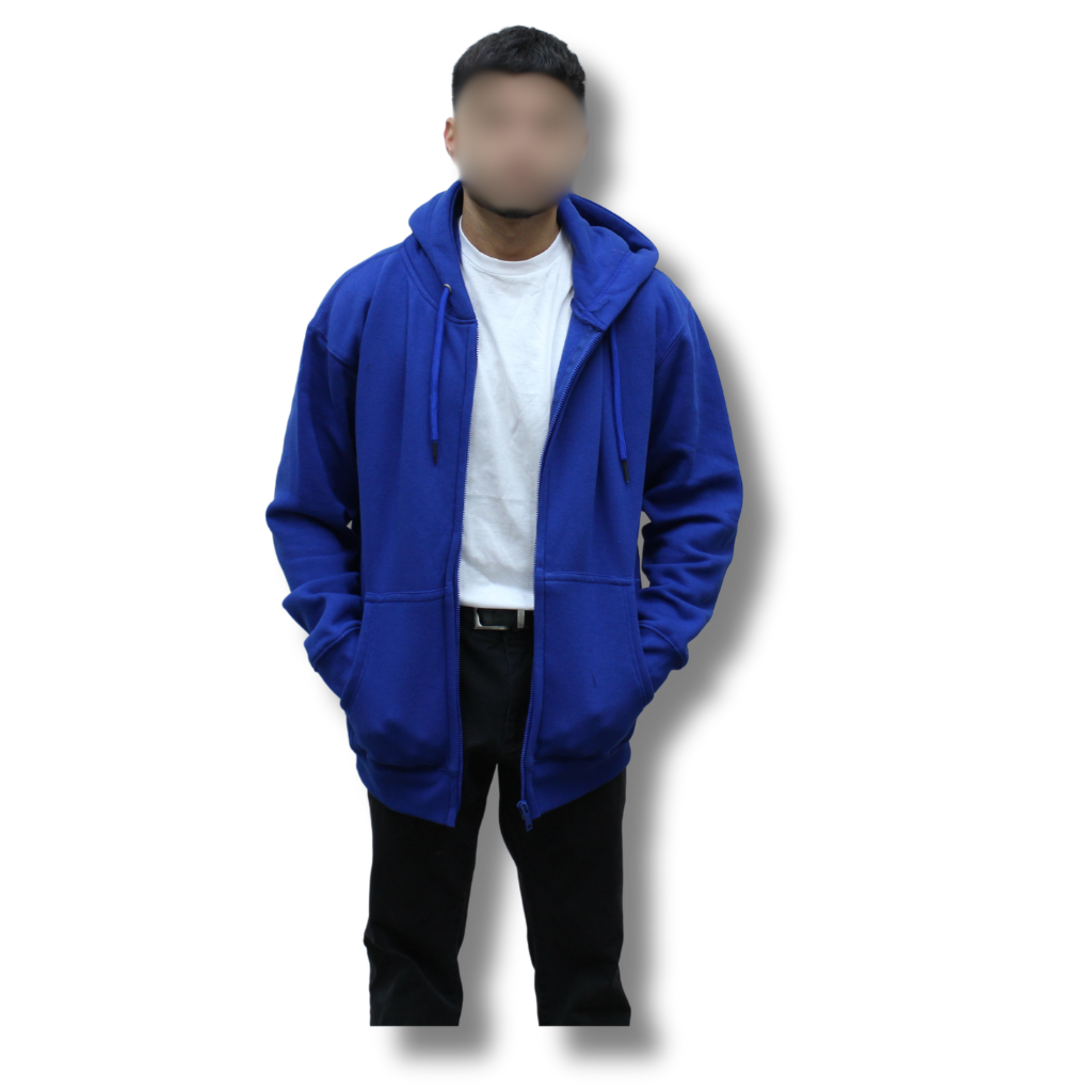Zip Up Hoodies by AmericanHTV - Royal Blue, Small image