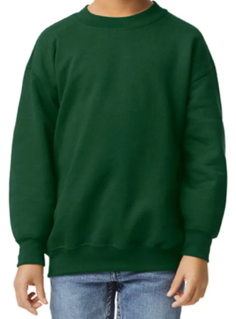 Youth Premium Blank Sweatshirts - Forest Green, X-Large image